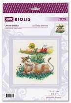 Riolis Summer Beauty #1829 9.06" x 9.06"/23 cm x 23 cm X Stich Kit
